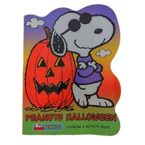 Peanuts Halloween Coloring Activity Book Vintage Snoopy Unused New‎ Old Stock